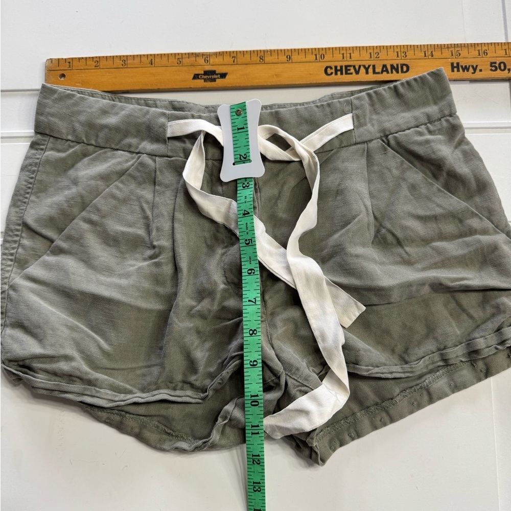 Wilfred Shorts Womens Linen Lyocell Blend Olive Green Size 2 Drawstring - Picture 6 of 6